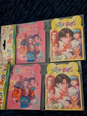 New Set of 4 K-pop Demon Hunters Small Notebook